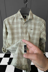 Turbo FearLess Checked Long Sleeve Cotton Casual Shirt